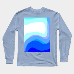 Blue Abstract 1112 Long Sleeve T-Shirt